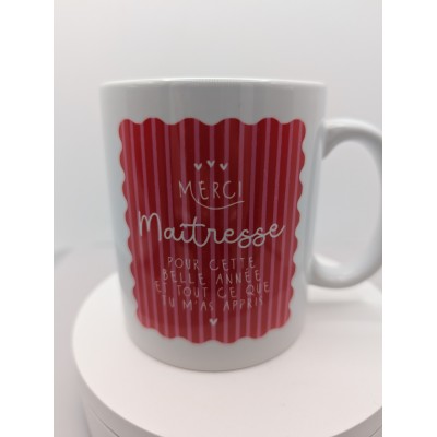 Mug remerciement maîtresse...
