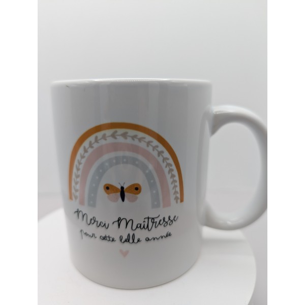 Mug merci maîtresse papillon