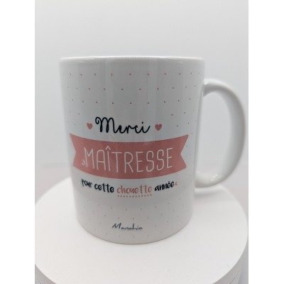 Mug merci maîtresse chouette