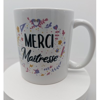 Mug merci maîtresse couronne