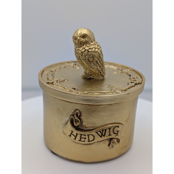 Boite dorée Hedwige Harry Potter