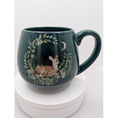 Mug biche vert sapin