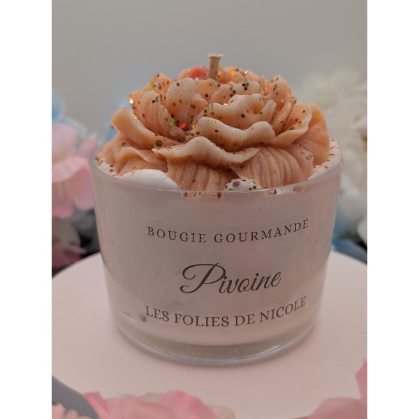 Bougie gourmande Pivoine