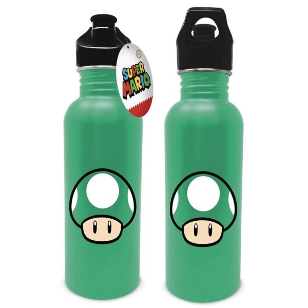 Bouteille gourde "champignon vert" Mario