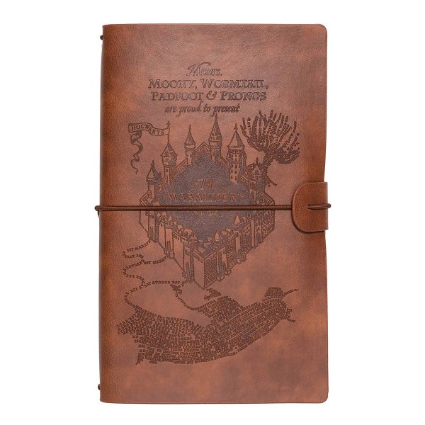 Carnet de voyage "carte maraudeur" Harry Potter