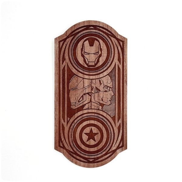 Plaque murale en bois Marvel Les Avengers